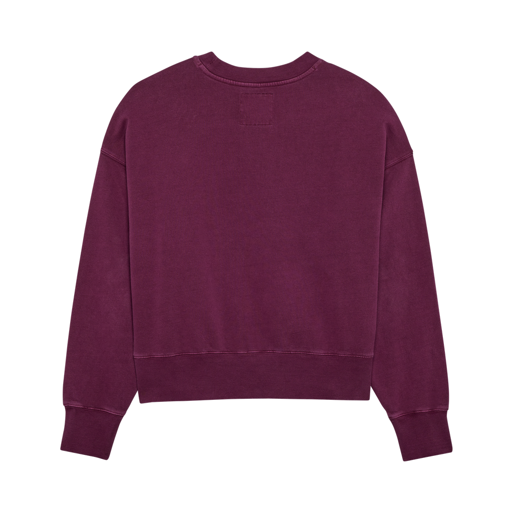 Womens Wordmark Oversized Crew Pullover